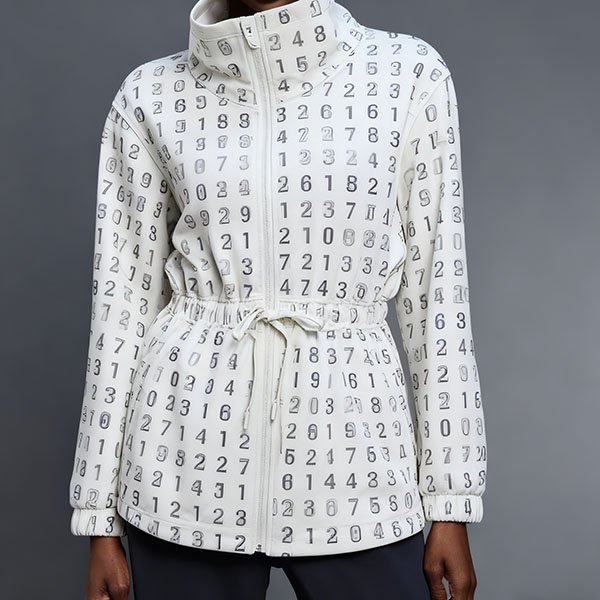 Women's stand-up collar digital style warm coat