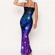 Women's Starry Sky Lace Bodycon Dress